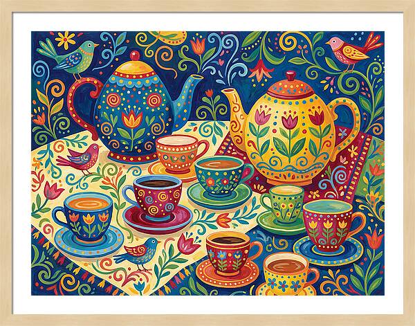 Folk Tea Set Delight