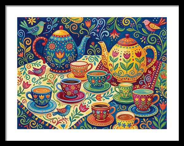 Folk Tea Set Delight