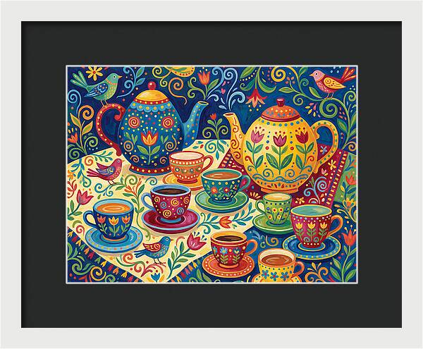 Folk Tea Set Delight