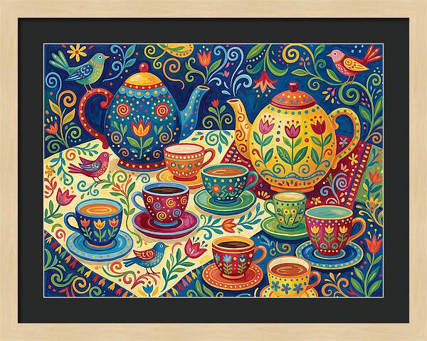 Folk Tea Set Delight