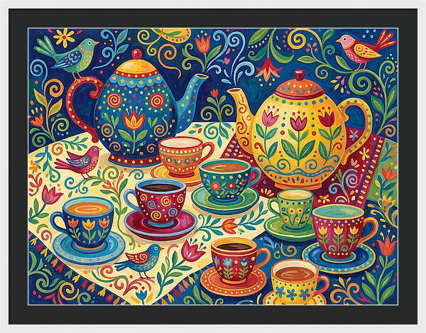 Folk Tea Set Delight