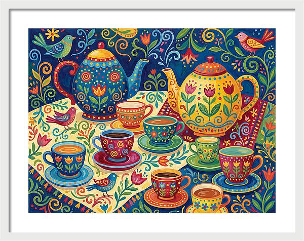 Folk Tea Set Delight