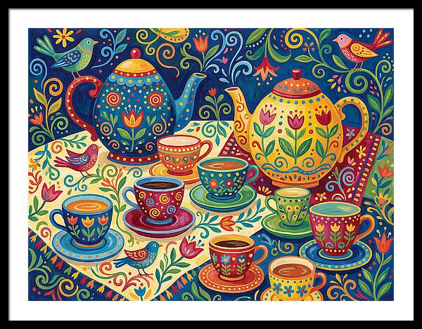 Folk Tea Set Delight