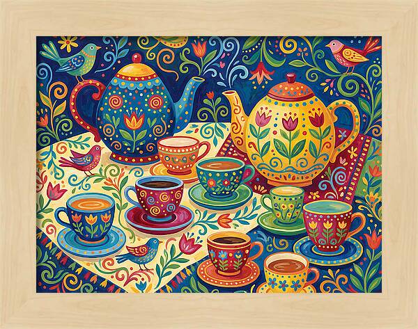 Folk Tea Set Delight