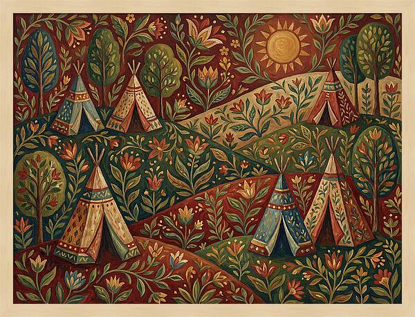 Folk Tent Landscape