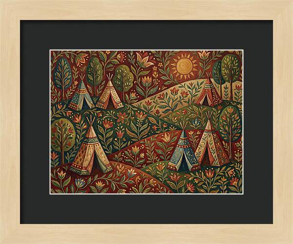 Folk Tent Landscape
