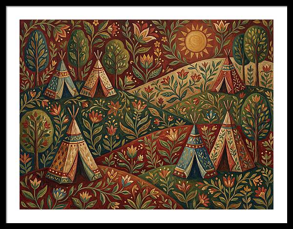 Folk Tent Landscape