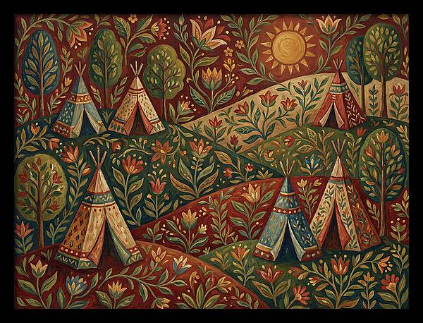 Folk Tent Landscape
