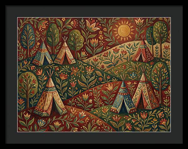 Folk Tent Landscape