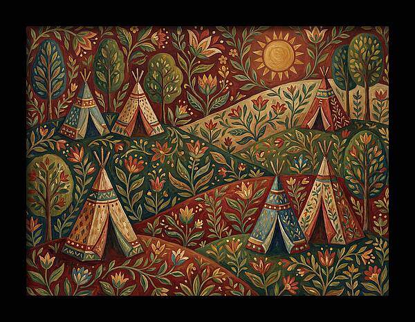 Folk Tent Landscape