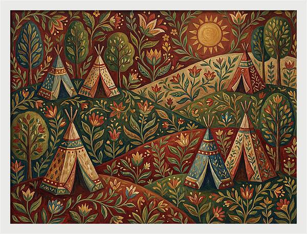 Folk Tent Landscape