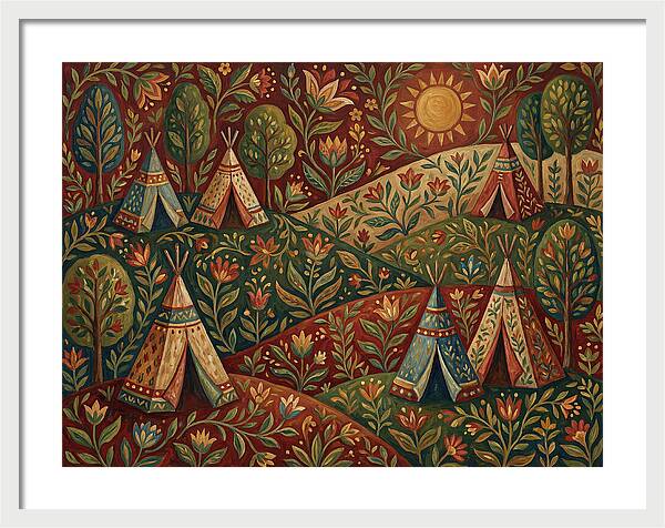 Folk Tent Landscape