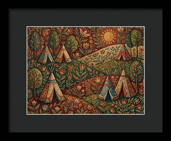 Folk Tent Landscape