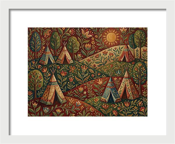 Folk Tent Landscape