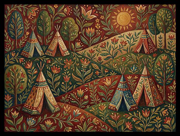 Folk Tent Landscape