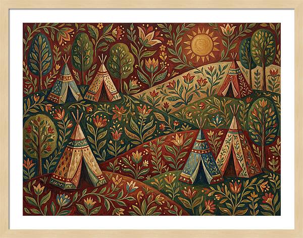 Folk Tent Landscape