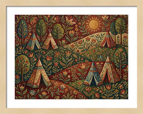Folk Tent Landscape