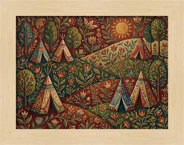 Folk Tent Landscape
