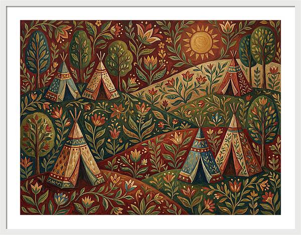 Folk Tent Landscape