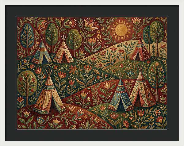 Folk Tent Landscape