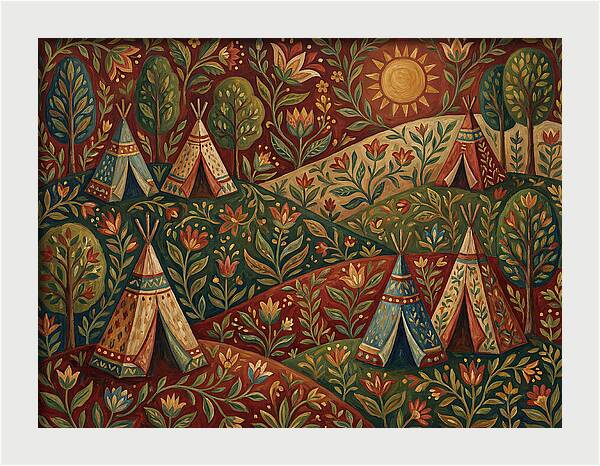 Folk Tent Landscape