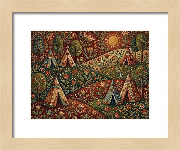 Folk Tent Landscape