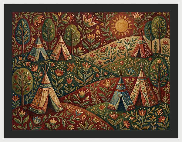 Folk Tent Landscape