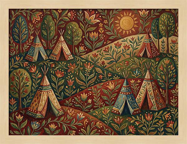 Folk Tent Landscape