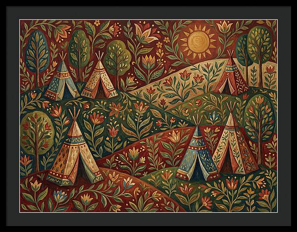 Folk Tent Landscape