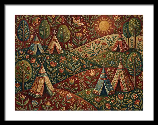 Folk Tent Landscape