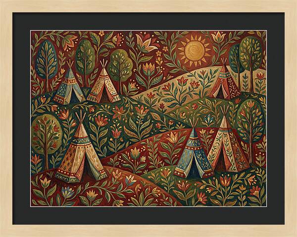 Folk Tent Landscape