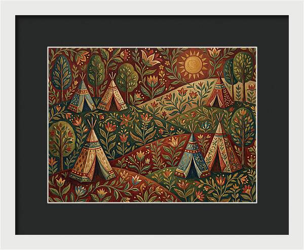 Folk Tent Landscape