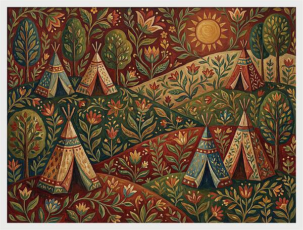 Folk Tent Landscape