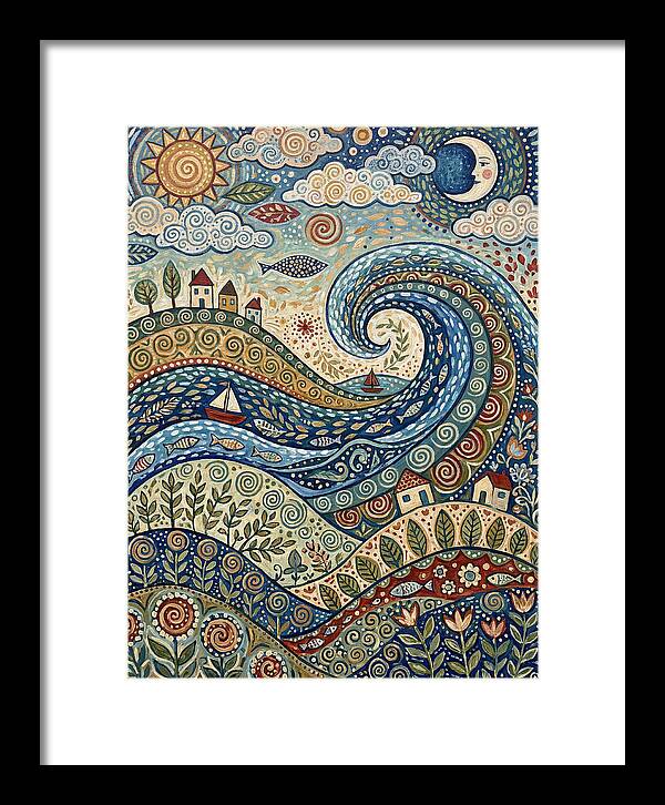 Folk Wave Landscape
