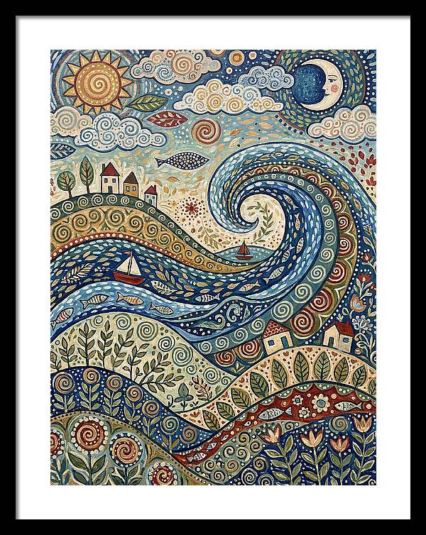 Folk Wave Landscape