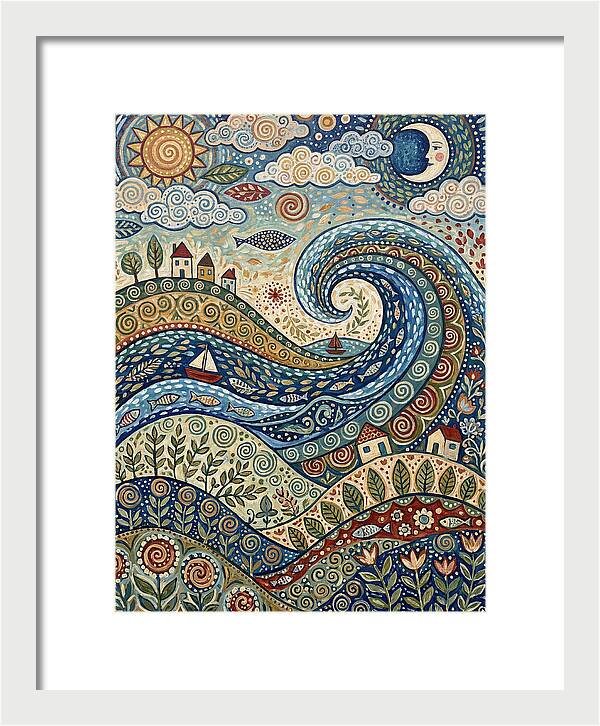 Folk Wave Landscape