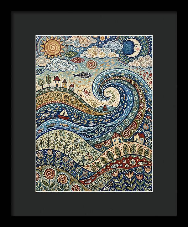 Folk Wave Landscape