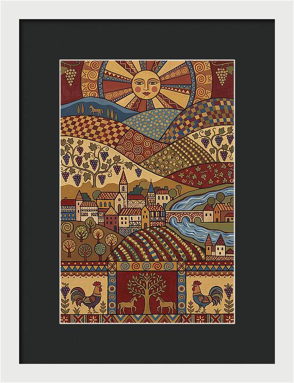 Folk Wine Landscape Harmony