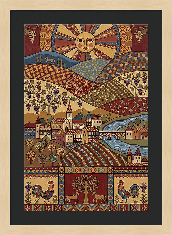 Folk Wine Landscape Harmony