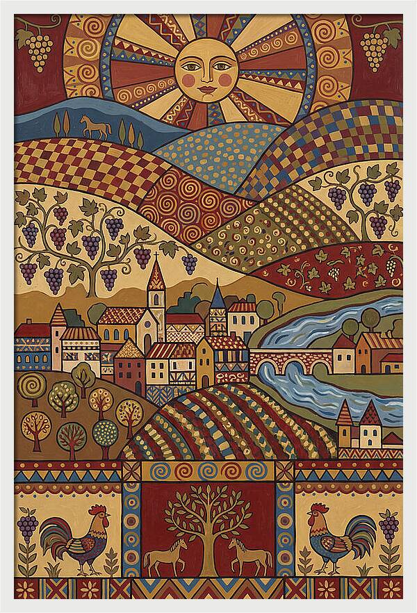 Folk Wine Landscape Harmony