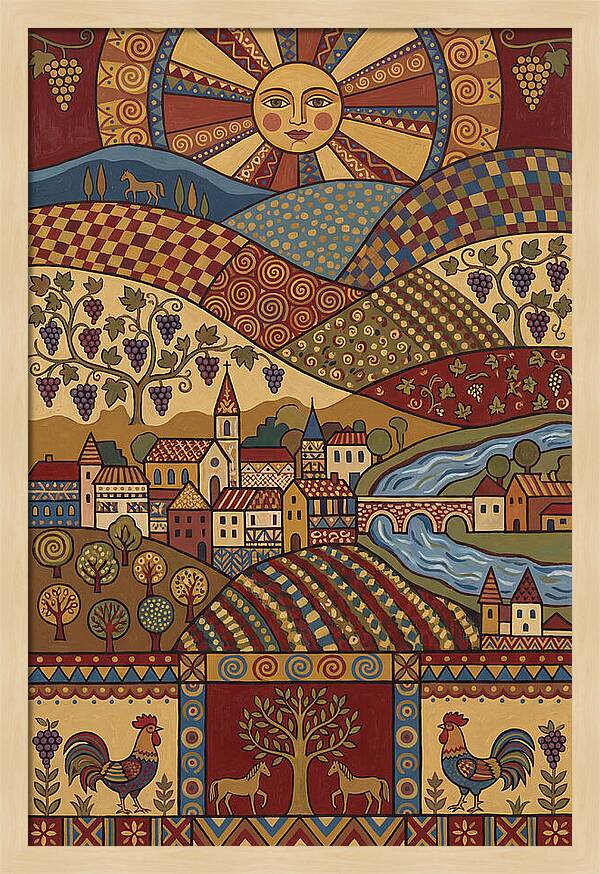 Folk Wine Landscape Harmony