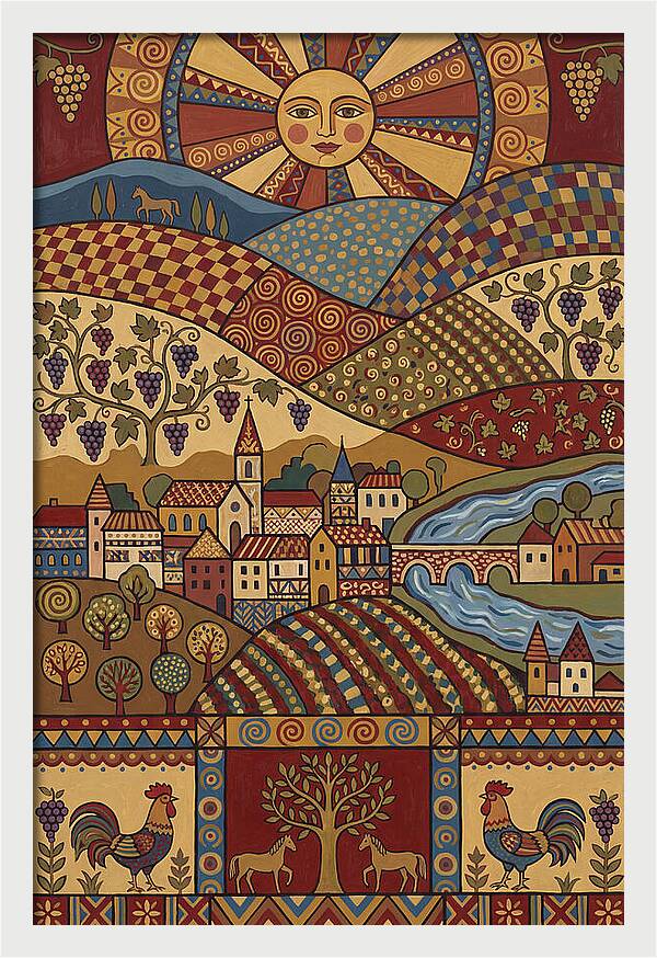 Folk Wine Landscape Harmony