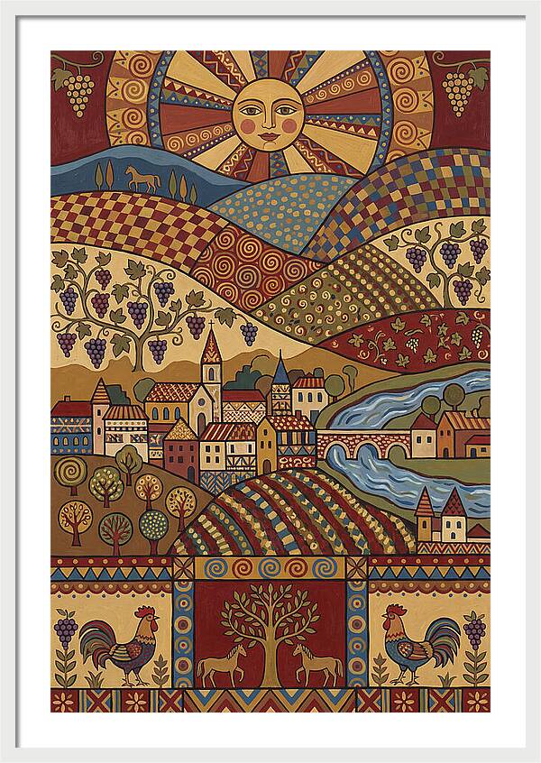 Folk Wine Landscape Harmony