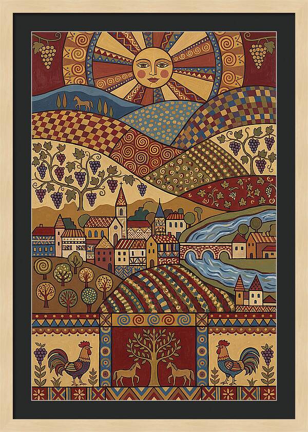 Folk Wine Landscape Harmony