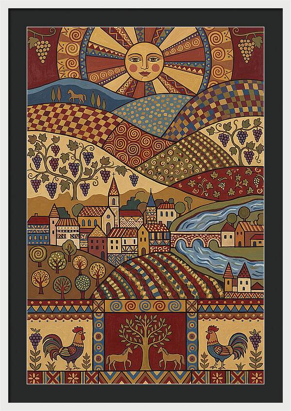 Folk Wine Landscape Harmony