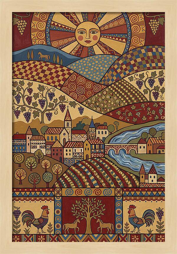 Folk Wine Landscape Harmony