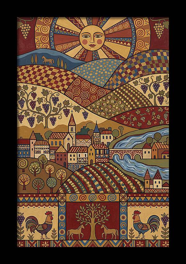 Folk Wine Landscape Harmony
