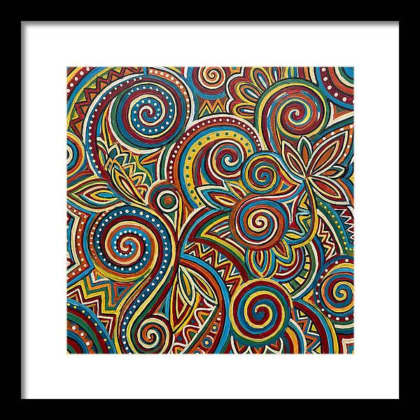 Folkinspired Abstract Swirls