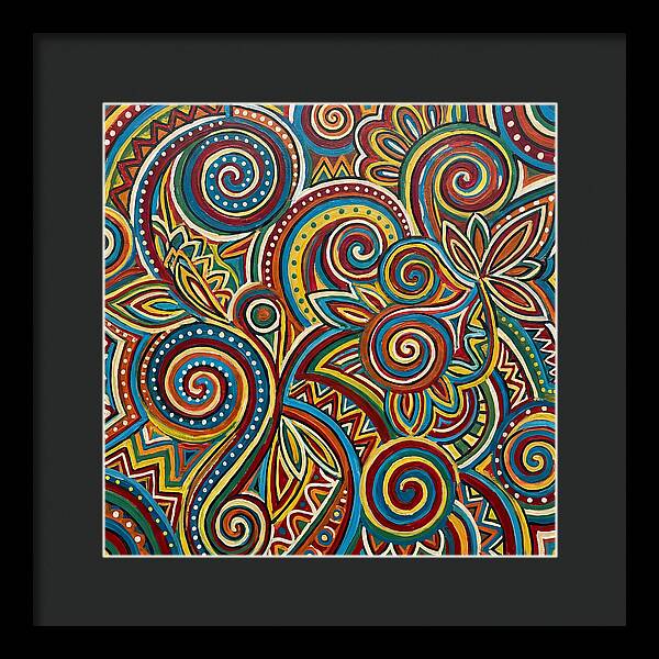 Folkinspired Abstract Swirls