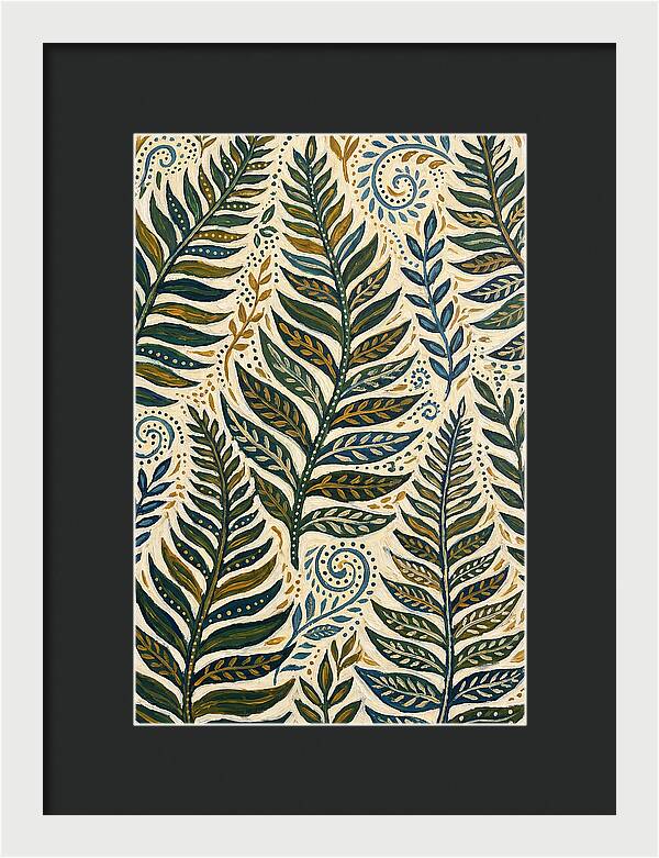 Folkinspired Fern Patterns